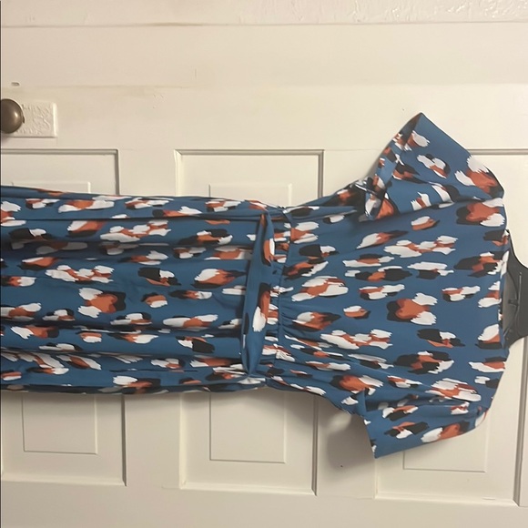 Blue Patterned Dress - Picture 6 of 6